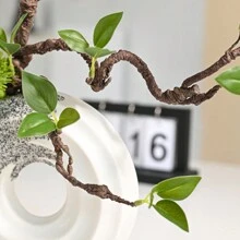 1根長的人造樹枝,用於家居裝飾插花 - 綠色 - 查看 11