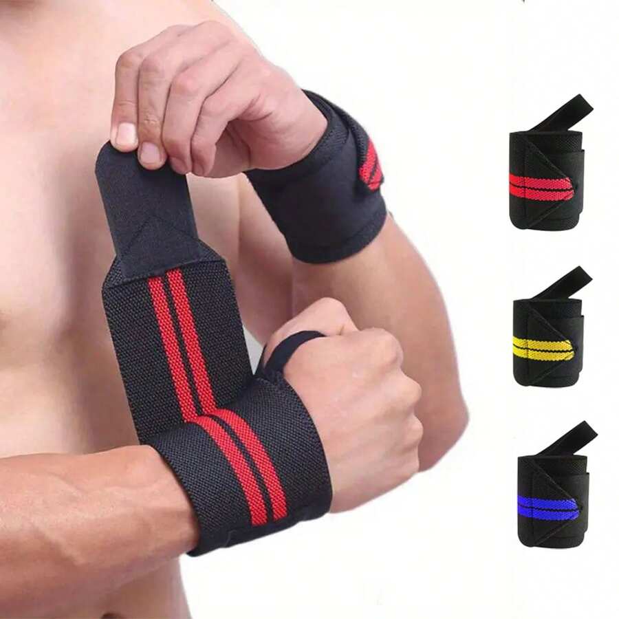 1 件可調節防滑腕帶,帶軟墊拇指支架 - 非常適合舉重和硬拉!男女通用腕帶、可調節腕帶、腕管關節炎腕部保護帶、舉重、運動量來找到、舉重、力量訓練、運動與健身 - 紅色 - 查看 1
