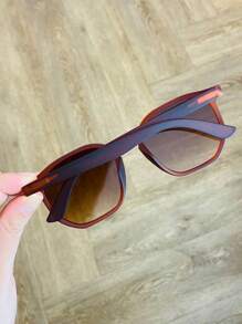 Women Fashion Glasses - Rust Brown - View 3