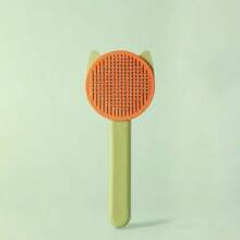 1支寵物狗貓美容刷-去除打結、糾結和脫落的毛髮-對皮膚和毛髮溫和 - 粉色 - 查看 5