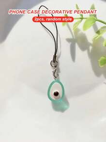 2 piezas Tira de celular al azar con diseño de fruta - Multicolor - Ver 6