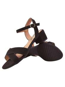 Women Heeled Sandals - 黑色 - 查看 5