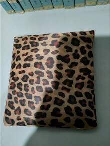 豹紋摺疊可重複使用購物袋，便攜式雜貨袋 - 彩色 - 查看 6