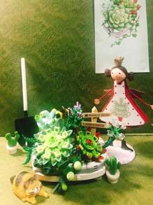 植物系列套裝,盆栽套裝,花束積木套裝,盆栽櫻花積木,426塊花束積木,適合成年人,家居裝飾,櫻花盆栽積木,人造花積木套裝,適合送禮,創意植物盆景家居裝飾,diy成年/青少年花束積木 - 彩色 - 查看 1