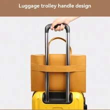 Bolsa De Piel Pu Para Computadora Portátil De 13-16 Pulgadas, Portátil - Gris - Ver 4
