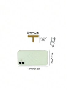 1pc/4pcs Black Golden Cupboard Handle Brushed Stainless Steel Kitchen Cabinet Door Knob Furniture Drawer Pull Hardware Pulls T Bar Handle - Gold - View 11