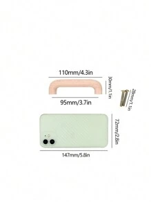 1入組木抽屜現代杏抽屜把手 - 黃色 - 查看 4