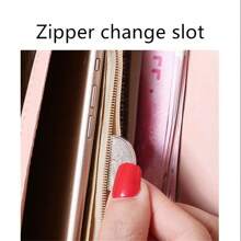 1 pieza Bolso de embrague multifuncional negro con patrón de rombos, diseño de corazón y corona, de gran capacidad, adecuado para teléfono, regalo para mujeres, cartera, billetera larga