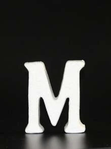 1個15cm高,13cm寬,2cm厚的白色泡沫英文字母m - 白色 - 查看 1