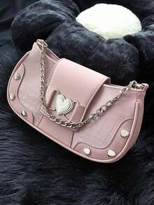 Túi vai - Màu Hồng baby - Xem 2