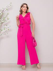 Women Jumpsuits - Màu Hồng Tươi - Xem 2