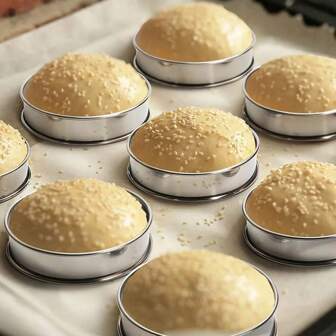 1/2/3 Piezas Moldes De Galletas Redondos De Acero Inoxidable Con Borde Doble Para Hornear Pasteles Y Tartas