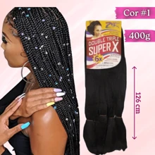 Super Jumbo Jumbao Pacotao 400 Gramas Super X + Aneis - Preto - Visão 1