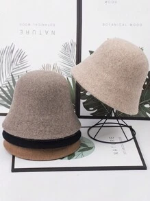 FADZOYLE 1 Chiếc Màu Đen Cổ Điển 100% Dệt Kim Mũ Xô Dành Cho Nữ, Nam Và Nữ Màu Trơn Nghệ Sĩ Có Thể Đóng Gói Mũ Xô Ngoài Trời Mùa Đông Mũ Ấm Áp Thời Trang Mũ Chống Nắng - màu đen - Xem 3