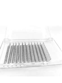 HBZGTLAD Colorful Sparkling Single Strand Silver Faux Mink Eyelash Extension With D Curl, 10-16mm Mixed Length, Professional Shiny Color, Suitable For Personal Use - Black - View 4