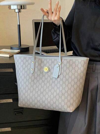 Dedoo 1个高品质手提包，2024新款时尚百搭奢华托特包/单肩包，大容量办公单肩包，适合作为礼物送给女朋友，也适合购物、约会、旅行、休闲、工作等各种场合，吸睛女士工作包