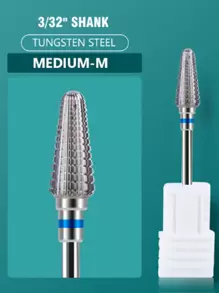 1件装 5合1 碳化钨指甲抛光头 双旋转指甲钻头 3/32柄 龙卷风快速卸除丙烯酸硬凝胶美甲研磨刀 (M) 角质层去除钻头 适用于家庭沙龙、美甲用品、美甲工具、美甲艺术工具、返校季、指甲、美甲工具 适用于按压式指甲 - 彩色 - 查看 1