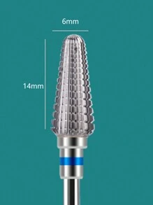 1件装 5合1 碳化钨指甲抛光头 双旋转指甲钻头 3/32柄 龙卷风快速卸除丙烯酸硬凝胶美甲研磨刀 (M) 角质层去除钻头 适用于家庭沙龙、美甲用品、美甲工具、美甲艺术工具、返校季、指甲、美甲工具 适用于按压式指甲 - 彩色 - 查看 3