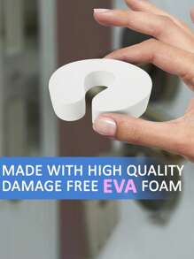 1 件套門手指防夾器,防門撞擊器,用軟泡沫防護器保護手指,防止手指夾傷,摔門,寵物不被鎖在房間裡 - 白色 - 查看 3