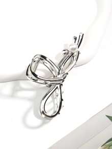 1 kẹp tóc trang trí ngọc trai bất đối xứng cho nữ dùng hàng ngày - Bạc - Xem 5