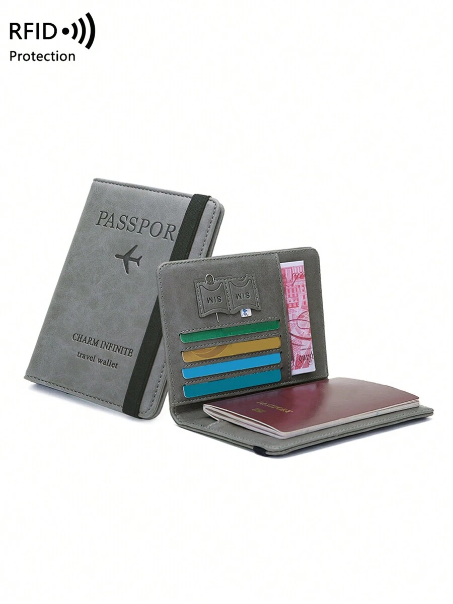 CHARM INFINITE Rfid 屏蔽防水輕型護照夾多功能旅行錢包