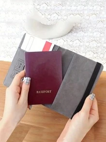 CHARM INFINITE Rfid 屏蔽防水輕型護照夾多功能旅行錢包 - 灰色 - 查看 9