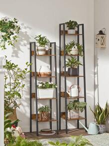 VASAGLE Bücherregal, Leiterregal 5 Ebenen, schmales Regal, offenes Standregal für Arbeitszimmer, Wohnzimmer, Schlafzimmer, Küche, Industrie-Design