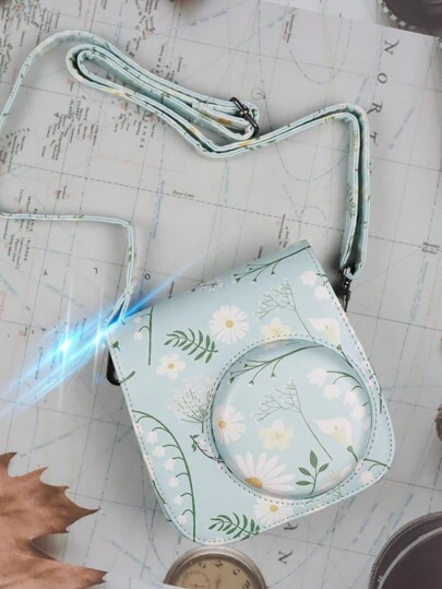 popoto Bolsa Protectora De Cámara Para Mini Bolso Pu 12/11/9/8/8 + Cámara Instantánea, Elegante Bolso Para Regalo Al Aire Libre