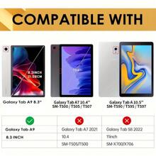 2入組、與三星Galaxy Tab A9 8.3英寸相容的鋼化玻璃屏幕保護貼，防水、防油、高清晰、易於安裝 - 無色 - 查看 3