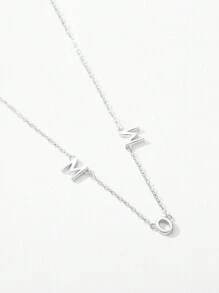 MODIAN 經典設計 925 純銀字母媽媽吊墜項鍊適合女士媽媽媽媽母親節生日聖誕節甜蜜禮物