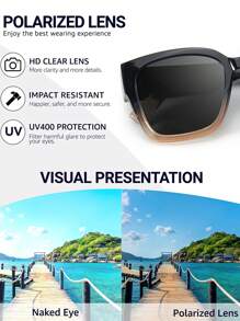 夹式时尚太阳镜，男女均可防紫外线 400，适合驾驶和户外活动 太阳镜 海滩太阳镜 女士海滩配饰 太阳镜 太阳镜 遮阳基本款，适合毛衣 牛仔裤 运动裤 连帽衫 夹克 连衣裙和长袖衬衫 时尚遮阳优雅装扮 家庭出游 旅行度假 夏季海滩度假、户外、旅行 - 灰色 - 查看 7