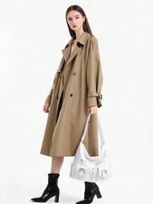 大容量柔軟皮革女包,學生包,肩背包,可當作背包、斜挎包、手提包使用 - 白色 - 查看 3