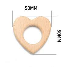 1pc Natural Unpainted Elmwood Crafts Animal Shaped Wooden Decorative Items & Toys - Beige - View 12