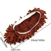 1pair Multifunctional Floor Dust Cleaning Mop Slippers, Slouchy Mop Shoes, Detachable And Washable Mop Head For Floor Cleaning - Multicolor - View 3