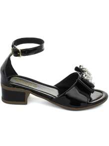 Kids Heeled Sandals - 黑色 - 查看 7