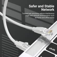 VENTION 6 类非屏蔽电缆 Cat 6 网络跳线 PVC 以太网电缆适用于 PC、笔记本电脑、路由器等 RJ45 设备 - 灰色 - 查看 3