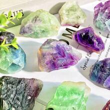 1入組彩色萊茵石天然晶體原石,寶石首飾,閃閃發光,治療水晶,生日禮物,女性禮物,場景裝飾,桌面裝飾。