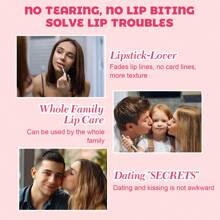 immetee 2 合 1 唇膏去角質和保濕唇膜,唇部磨砂膏,用於去角質、修復和保濕嘴唇,減少細紋、皮膚裂紋和吻印 - 粉色 - 查看 7