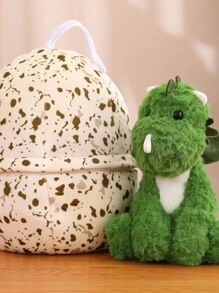 1 件蛋形綠色恐龍毛絨玩俱生日禮物 - 綠色 - 查看 2