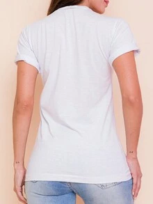 Women T-Shirts - 白色 - 查看 2