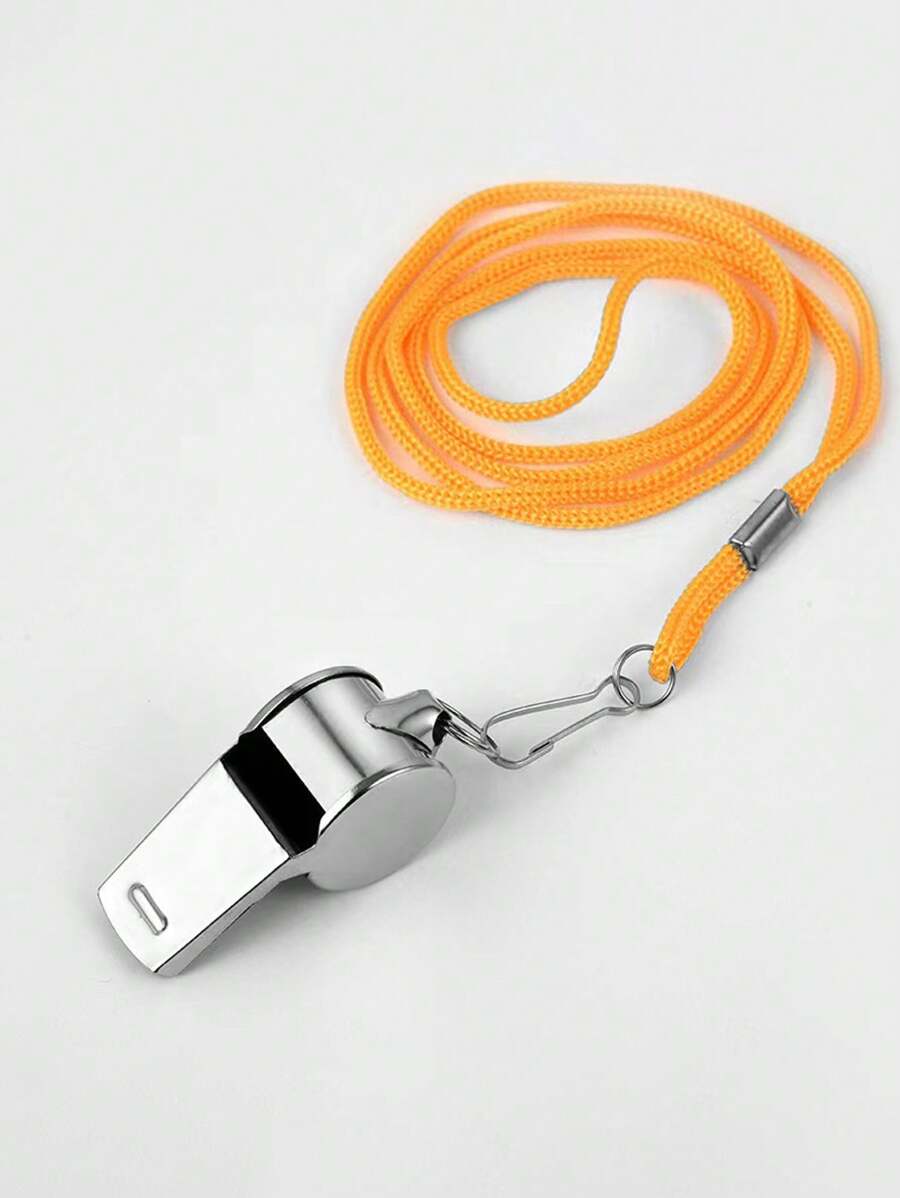 1 件不锈钢运动裁判口哨 - 銀色 - 查看 1