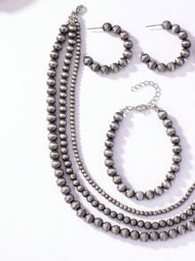 Set joya con cuenta - Bronce - Ver 10