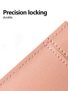 1PC Wallet Credit Card Holder, Slim Minimalist Front Pocket RFID Blocking PU Leather Card Wallet, Portable Solid Color Pocket Wallets With Button And Collapsible Slots For Women For Travel Storage Bag,Makeup Bag,Cosmetic Bag,Vacation Organizer,Large Capacity Makeup Organizer Makeup Case, For Lipstick, Brush, Skincare, Mobile Phone, Coin, Small Items, For Home,Gift,Vacation And Festival Halloween Christmas Multifunctional Use,Boho Vibes - Multicolor - View 9
