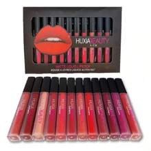 12 Labiales Liquidos Matte Indeleble Colores Variados economico - Multicolor - Ver 1