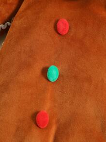 Disfraz Bebe Gengibre Galleta Navidad Algodón Manga Larga