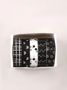 5pcs/Box Vintage Basic Washi Tape For Multi-Purpose Decorating Scrapbooking And Journaling Back To School - Multicolor - View 6