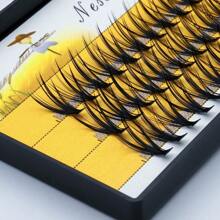 anlinnet 60 簇独立睫毛簇，20D C 卷翘睫毛簇，8~15 毫米浓密睫毛 DIY 假睫毛簇，睫毛簇，独立睫毛，睫毛，假睫毛 - 黑色 - 查看 13