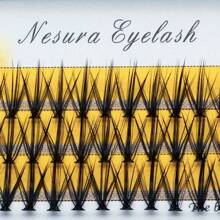 anlinnet 60 簇独立睫毛簇，20D C 卷翘睫毛簇，8~15 毫米浓密睫毛 DIY 假睫毛簇，睫毛簇，独立睫毛，睫毛，假睫毛 - 黑色 - 查看 9