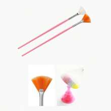 15入組塑料指甲刷套裝,指甲藝術除塵套刷光療筆雕刻筆畫指甲彩色繪畫筆套裝,指甲增強美容美甲diy工具 - 粉色 - 查看 5