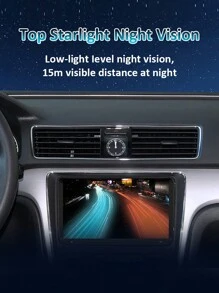 1080P AHD 汽车后视备用摄像头，星光夜视，防水，170 度广角鱼眼镜头，全高清通用车辆倒车摄像头 - 黑色 - 查看 6